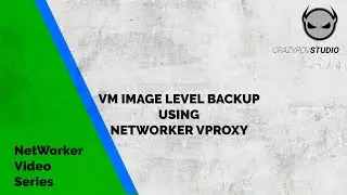 VM Image level backup using NetWorker vProxy