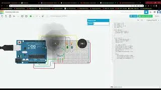 Alcoholimetro con arduino con sensor de gas, tinkercad