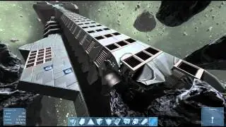 Space Engineers, Crashing Deep Space Exploration Mega Ship (Part 1)
