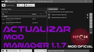 ACTUALIZACIÓN 1º RFEF MOD + MOD MANAGER 1.1.7 | MOD OFICIAL | S.E.P. TEAM |
