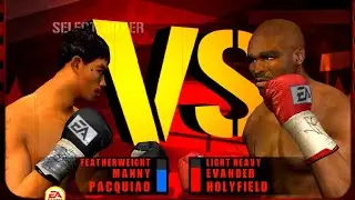 Manny Paquiao VS Evander Holyfield (PS2) PCSX2 FIGHT NIGHT ROUND 3 4K