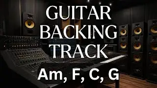 Easy Melodic Guitar Backing Track A minor , Jam Track For Guitar
