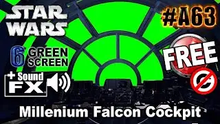Millenium Falcon Cockpit Green Screen 3D