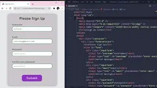 Sign up form validation using JavaScript