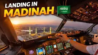 LANDING AT MADINAH - SAUDI ARABIA // BOEING 737 900