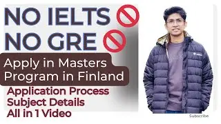 No IELTS, No GRE Just Job Experience  | Apply in Masters Program in Finland | Study in Finland |