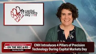 CNH Introduces 4 Pillars of Precision Technology During Capital Markets Day