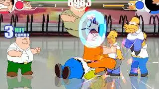 MUGEN Peter X4 vs Homer X4