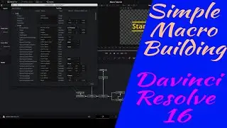 Simple Macro Building. Davinci Resolve 16.2