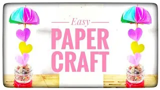 Paper showpiece making at home |paper showpiece easy |paper heart showpiece |paper showpiece craft