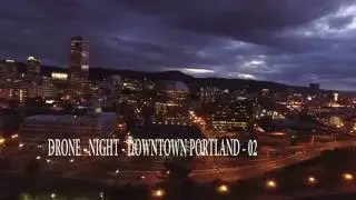 Drone-Night Downtown Portland 02 (No on Measure 9 Documentary)