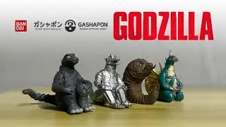 Godzilla, Mothra, Mechagodzilla & Gigan Machiboke Gashapon