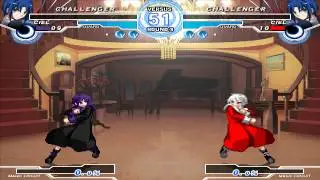 Melty Blood AACC: Ciel vs. Ciel Mirror Match (double KOs, ryona [リョナ])