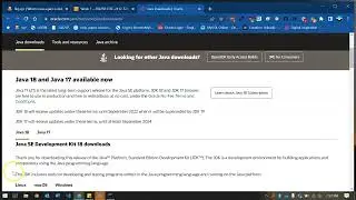 How to download and install JDK 18 in Windows 10.