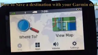 How to save a destination with the Garmin dezl truck GPS!
