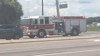 Plant City Fire Rescue Engine 2 Responding Code 3 (7/29/2024) 🚒