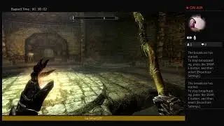 Baby plays Skyrim