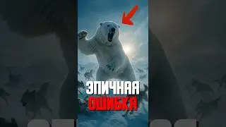 Белый медведь показал, кто хозяин льдов!