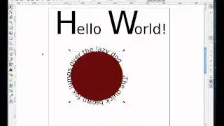 15. Inkscape - Text, Along a Path