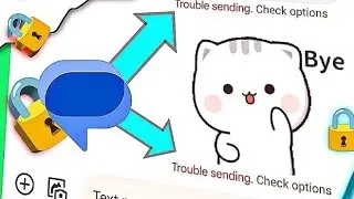 Trouble sending error | text message lock problem 2023 | trouble sending check options message error