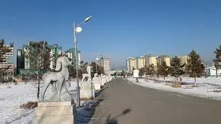 Walking in National Park (part 2) - Ulaanbaatar, Mongolia (No music, no talking)