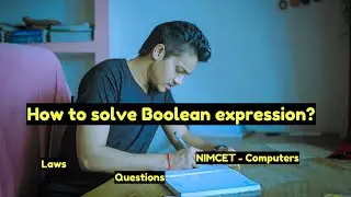 How to solve boolean expression in Computers  #nimcet #computer