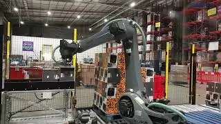 Automated Container Unloading Auto Programming Palletiser System