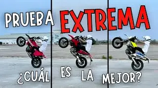 GAS GAS 700 vs DUCATI 698 vs HUSQVARNA 701 [Poniendo a prueba los controles Anti-Wheelie] 🔥