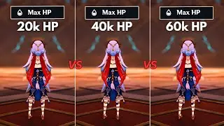 How Much HP Nilou NEED?? 30k vs 40k vs 60k! [ Genshin Impact ]