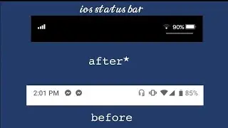 iOS status bar on Android || tutorial 