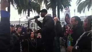 March 21, 2012: Oscar Grant's Uncle Speaks @ Million Hoodies Rally in San Francisco