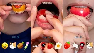 Eat emoji in order😆🐱🍍🍡#food #shorts