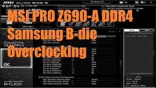 2x16GB DDR4-3900 14-15-15-28-2T stable on the MSI Pro Z690-A with a 12900K (S8B)