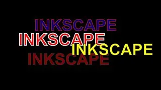 Inkscape: Schriften - Farben ändern, entfernen und Konturen
