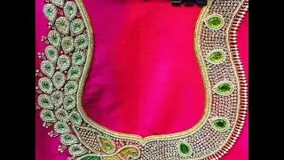 Latest 2017 maggam designs on blouses