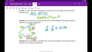 The Multiplication Rule for Probability - Examples 9 & 10