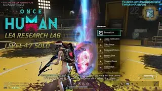 ONCE HUMAN - Level 47 SOLO LEA Research Lab With Basic Gear (Part 1)