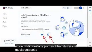 Come invitare un amico a Blocktrade e guadagnare