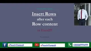 Insert Rows after each row content