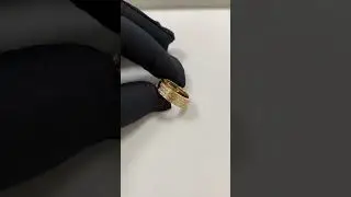 Cartier Love Ring 18K Yellow Gold Diamond Paved