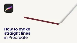 How to make straight lines in Procreate. Procreate tips 