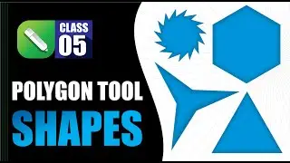 COREL DRAW training class 5 how many polygon tool shapes in urdu/hindi