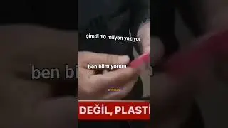 Para değil, plastikmiş işte ya