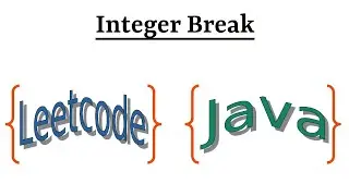 Leetcode Question 343 