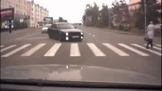 BMW unexpected drift in Russia