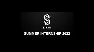 Summer Internship 2022