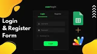 How to Create a Secure Login and Register Form Using Google Apps Script Web App? 