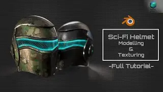 Sci-Fi  Helmet Modelling/Texturing Tutorial - BLENDER / SUBSTANCE PAINTER