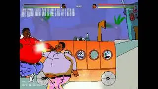 Mugen - Some of Fat Albert's combos.