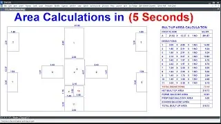 Builtup Area Calculations
